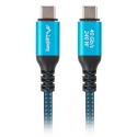 Lanberg CA-CMCM-45CU-0015-BK USB kabelis USB 3.2 Gen 2 (3.1 Gen 2) 1,5 m USB C Melns, Zils