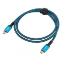 Lanberg CA-CMCM-45CU-0015-BK USB cable USB 3.2 Gen 2 (3.1 Gen 2) 1.5 m USB C Black, Blue