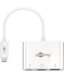 Goobay 62104 dokstacija USB Veids-C Daudzkrāsains