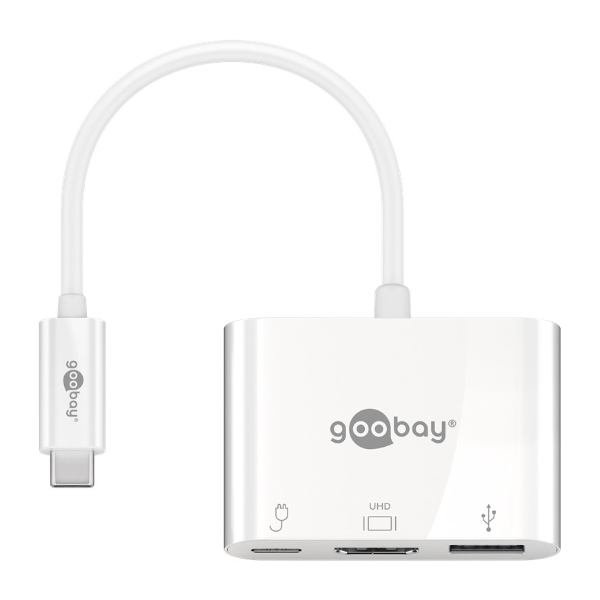 Goobay 62104 док-станция для ноутбука USB Type-C Разноцветный