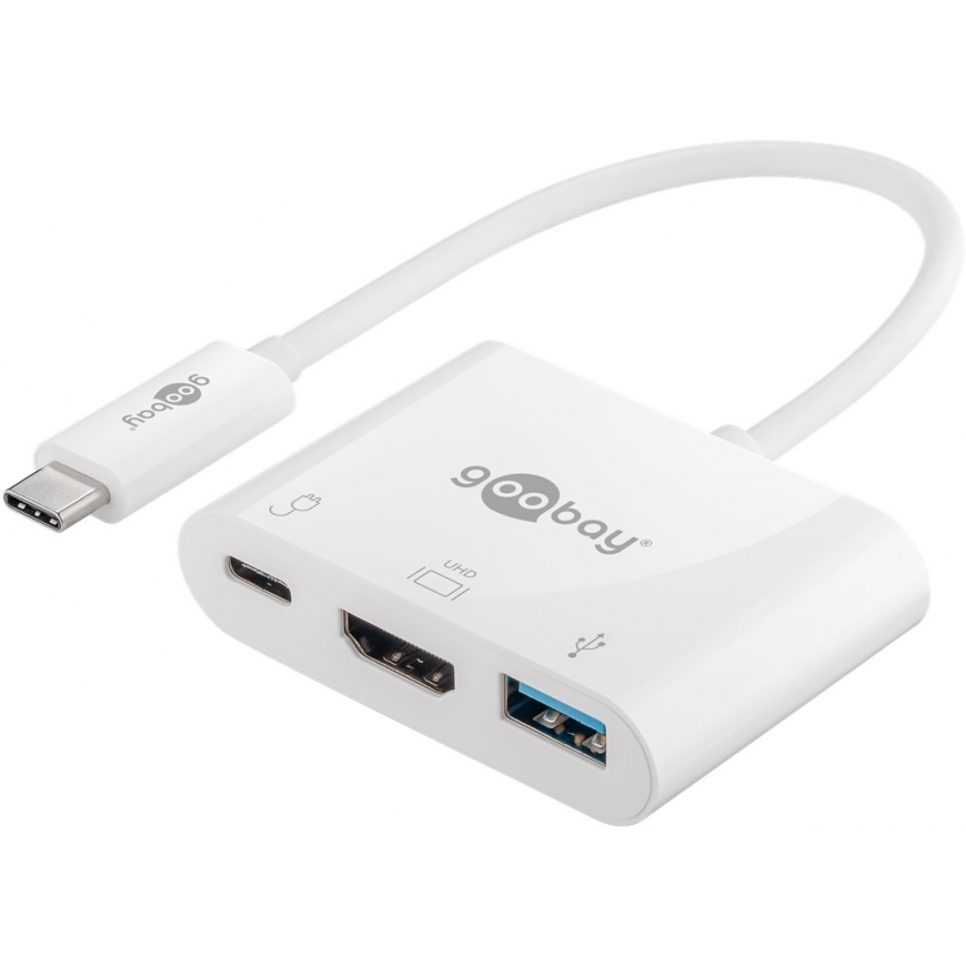 Goobay 62104 kannettavien tietokoneiden telakka ja porttitoistin USB Type-C Monivärinen – 2