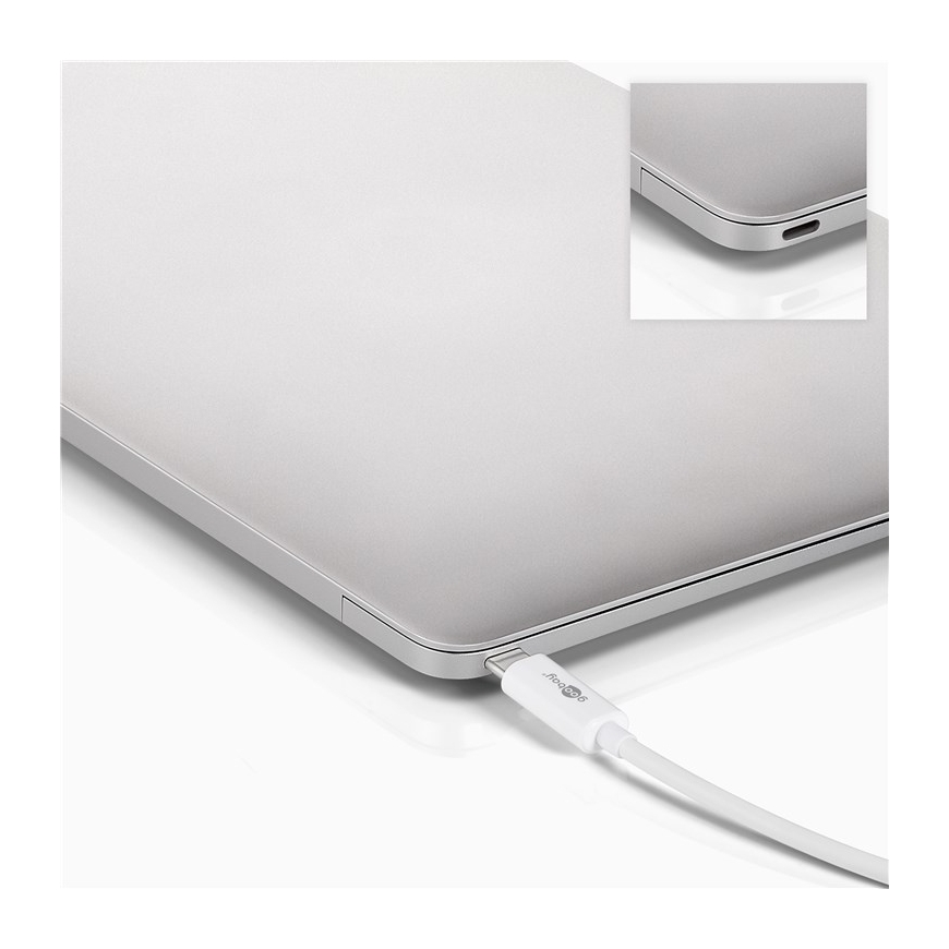 Goobay 62104 kannettavien tietokoneiden telakka ja porttitoistin USB Type-C Monivärinen – 4