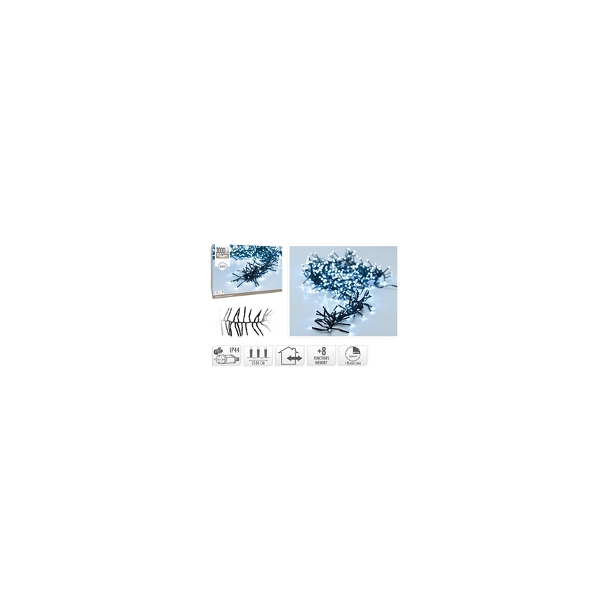 Christmas Decoration LIGHT STRINGS 3000 LED TIMER COLD White – 2