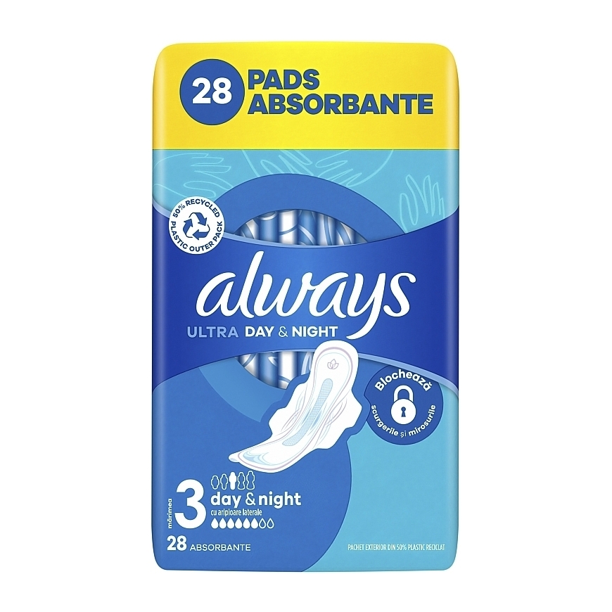 Always Ultra Day Super Extra Quatro -sanitary napkins 28 kpl – 2