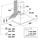Whirlpool AKR 685/1 IX Tvirtinamas prie sienos Nerūdijančiojo plieno 395 m³/h Whirlpool AKR 685/1 IX Tvirtinamas prie sienos Nerūdijančiojo plieno 395 m³/h