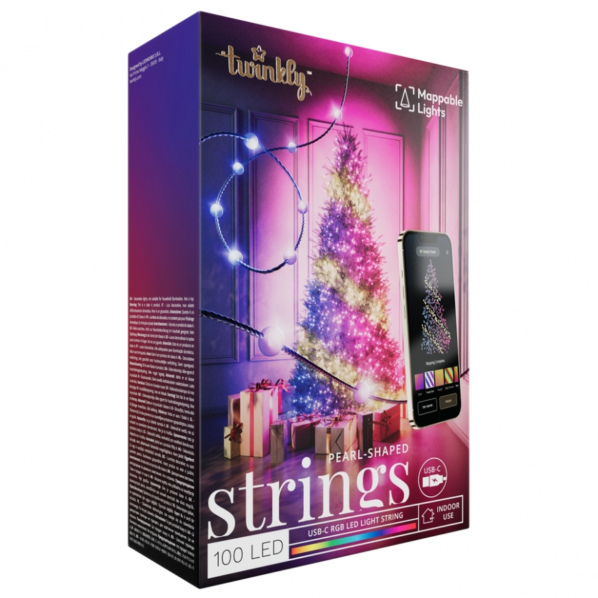 Twinkly Strings USB-C Pearls Smart string light Wi-Fi/Bluetooth