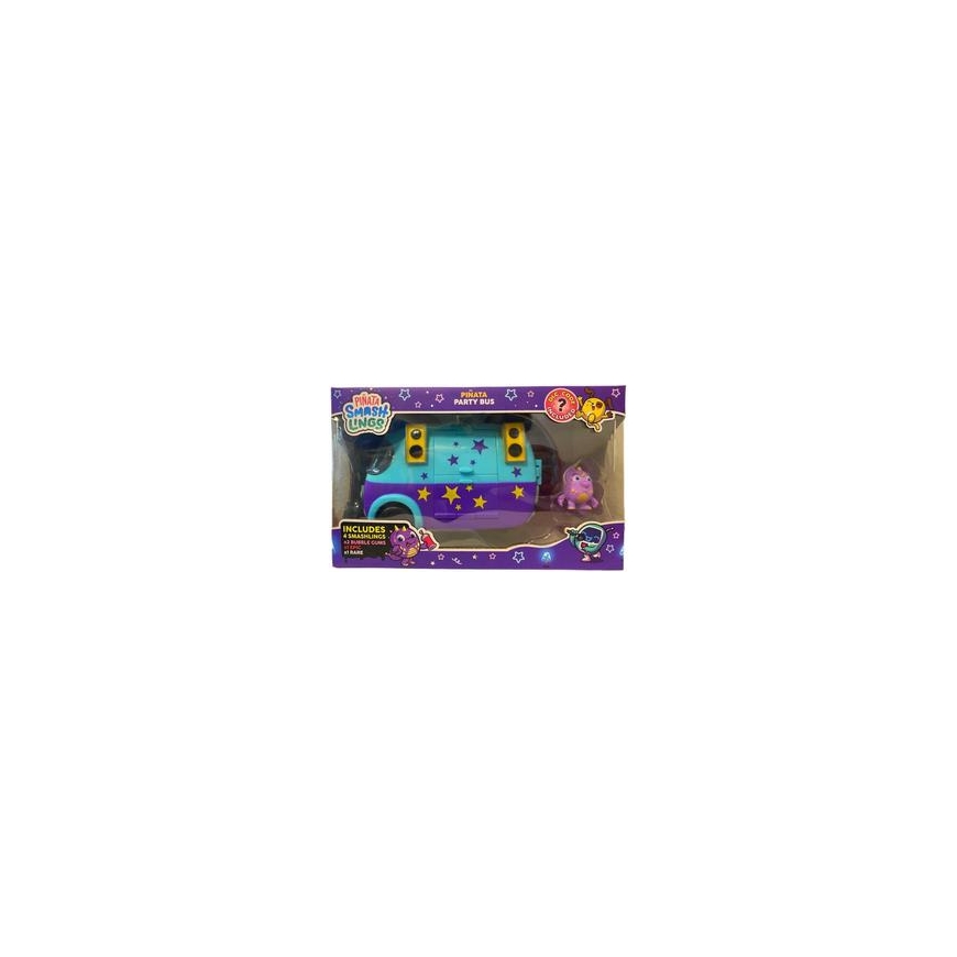 Almarina Pinata SmashLings Piñata Party Bus Set + 4 Figures