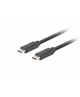 Lanberg CA-CMCM-32CU-0005-BK USB-kaabel USB 3.2 Gen 2 (3.1 Gen 2) 0,5 m USB C Must