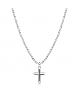 Sagapo Men's steel pendant with cross Rogue SRG03