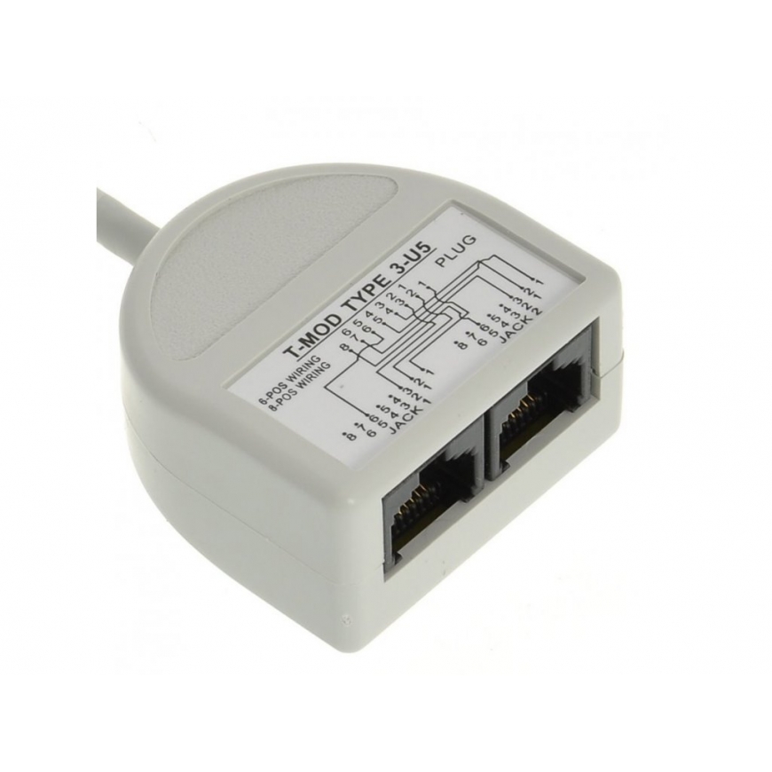Solarix RJ45 splitter iki 2x RJ45 (T-MOD 3-U5) – 2