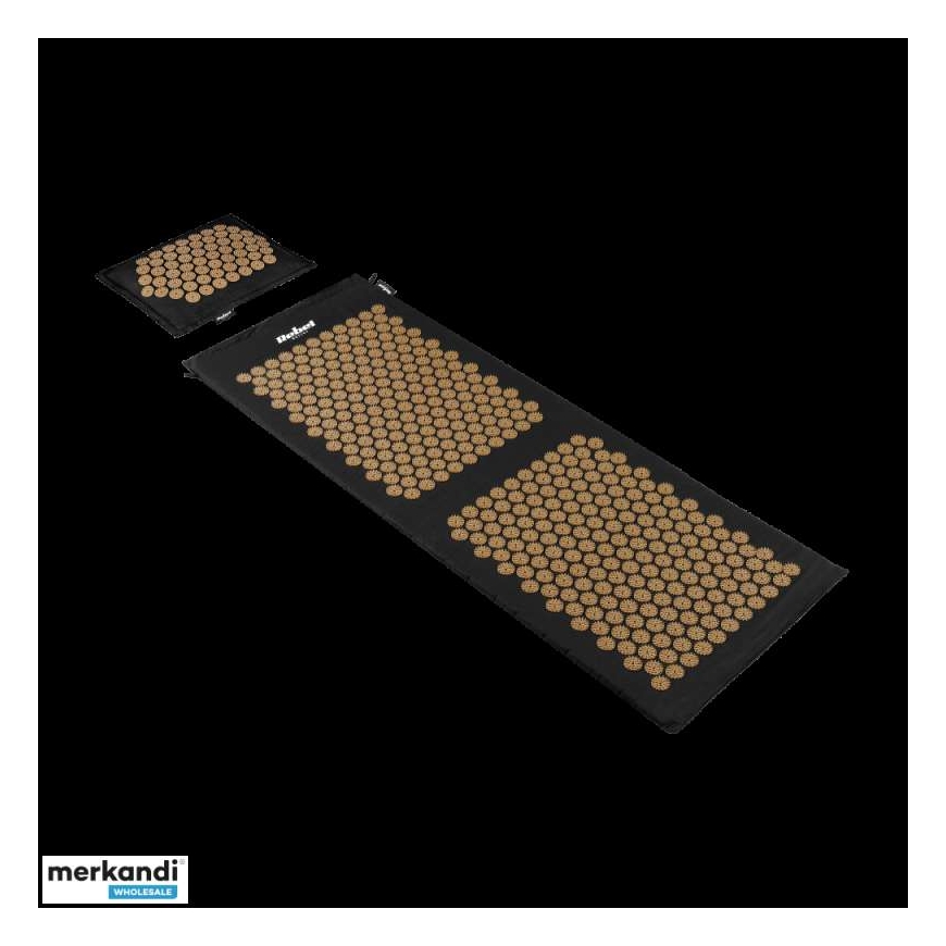 Медицинская матраца ECO с шипами для акупрессуры с подушкой, 130x50 см, XXL, золотые шипы, Rebel Active – 2