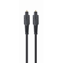 Gembird Toslink, 1m audio kabelis Melns Gembird Toslink, 1m audio kabelis Melns