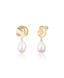 Jwl Luxury Pearls Kaunid kullatud kõrvarõngad ehtsate baroki pärlitega JL0724