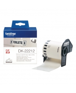 Brother DK-22212 markeerimisteip Must valgel taustal