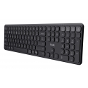 Trust Vaiya klaviatūra Universalus USB + RF Wireless + Bluetooth Anglų (JAV) Juoda Trust Vaiya klaviatūra Universalus USB + RF Wireless + Bluetooth Anglų (JAV) Juoda