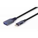 Gembird A-USB3C-OTGAF-01 USB-kaapeli USB 3.2 Gen 1 (3.1 Gen 1) 0,15 m USB C USB A Harmaa Gembird A-USB3C-OTGAF-01 USB-kaapeli USB 3.2 Gen 1 (3.1 Gen 1) 0,15 m USB C USB A Harmaa