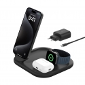 Belkin BoostCharge Kuulokkeet, Älypuhelin, Älykello musta USB Langaton lataaminen Pikalataus Sisätil