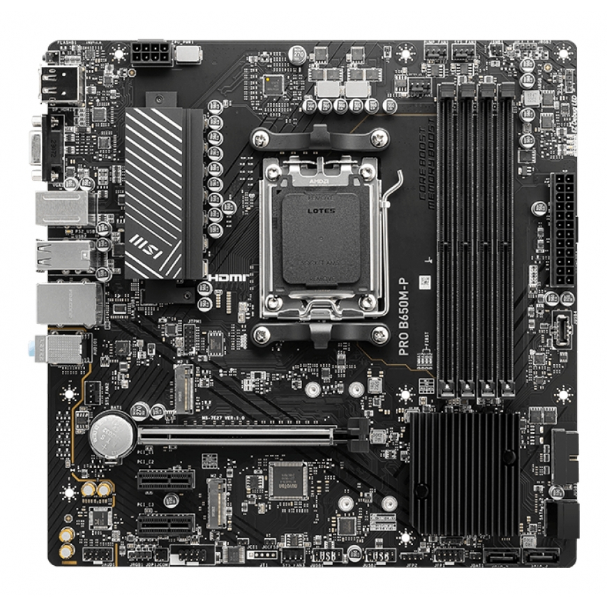 MSI PRO B650M-P mātes plate AMD B650 AM5 pieslēgvieta mikro ATX – 4