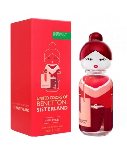 Benetton Sisterland Raudona Rožė EDT Moterims 80 ml