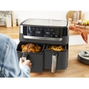 Tefal Dual Easy Fry & Grill EY905B Dvigubas 8,3 L Autonominės 2700 W Karšto oro gruzdintuvė Pilka Tefal Dual Easy Fry & Grill EY905B Dvigubas 8,3 L Autonominės 2700 W Karšto oro gruzdintuvė Pilka