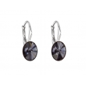 Серьги-овал Evolution Group с кристаллами Swarovski 31276.3 графит Серьги-овал Evolution Group с кристаллами Swarovski 31276.3 графит