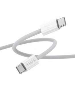 Qualo QTCN-AC-04 Прозрачный нейлоновый кабель USB-A – USB-C / 60W / 1.5м / зеленый