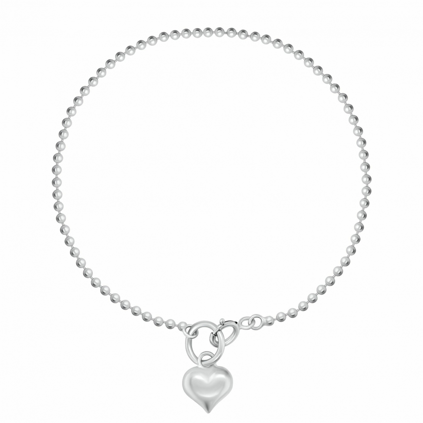 Brilio Silver Sidabrinis potīte ar sirdi ANK117W – 2