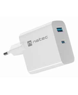 NATEC NUC-2142 mobiliojo įrenginio kroviklis Universalus Balta AC Spartusis įkrovimas Vidaus