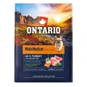 Ontario Mini & Medium Weight Control kalkunaliha & pruun riis 2,25kg Ontario Mini & Medium Weight Control kalkunaliha & pruun riis 2,25kg