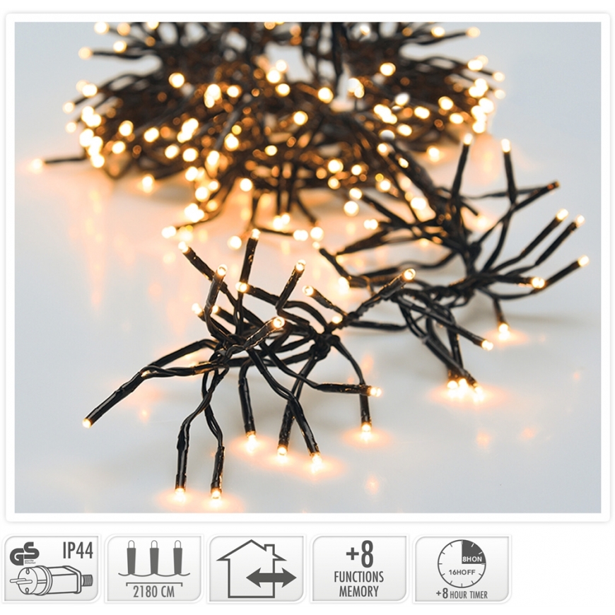 Details of CHRISTMAS LIGHTS STRING 3000 LED TIMER WARM White – 2