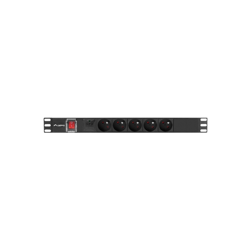 Lanberg PDU-05E-0200-BK блок распределения питания 5 розетка(и) 1U Черный – 3