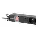 Lanberg PDU-05E-0200-BK tehonjakeluyksikkö 5 AC-pistorasia(a) 1U musta Lanberg PDU-05E-0200-BK tehonjakeluyksikkö 5 AC-pistorasia(a) 1U musta