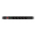 Lanberg PDU-05E-0200-BK power distribution unit (PDU) 5 AC outlet(s) 1U Black Lanberg PDU-05E-0200-BK power distribution unit (PDU) 5 AC outlet(s) 1U Black