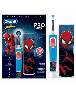 Oral-B Vitality Pro Kids Spiderman Child Rotating-oscillating toothbrush Blue, Red
