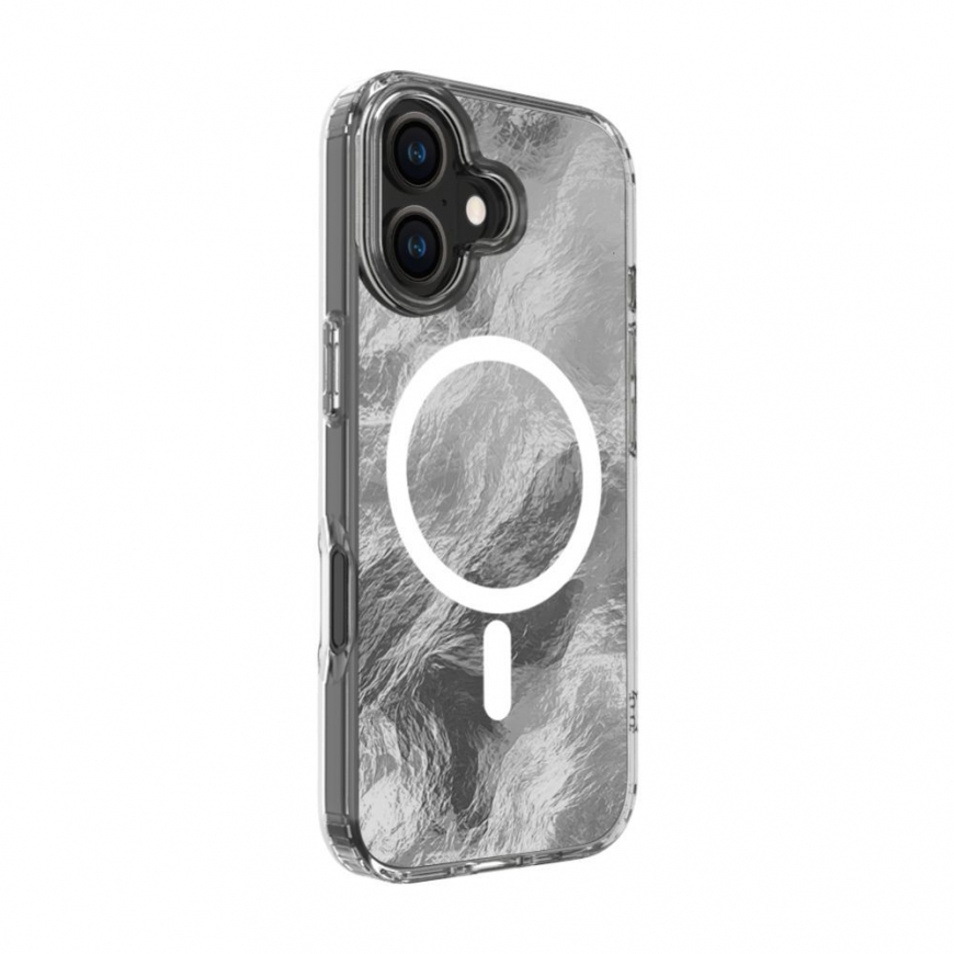 Чехол Apple iPhone 17 IMD Glacier с MagSafe серый