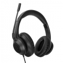 Targus AEH102GL наушники/гарнитура Проводная Оголовье Calls/Music USB тип-A Черный