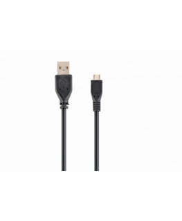 Gembird CCP-MUSB2-AMBM-1M USB cable USB 2.0 Micro-USB B USB A Black