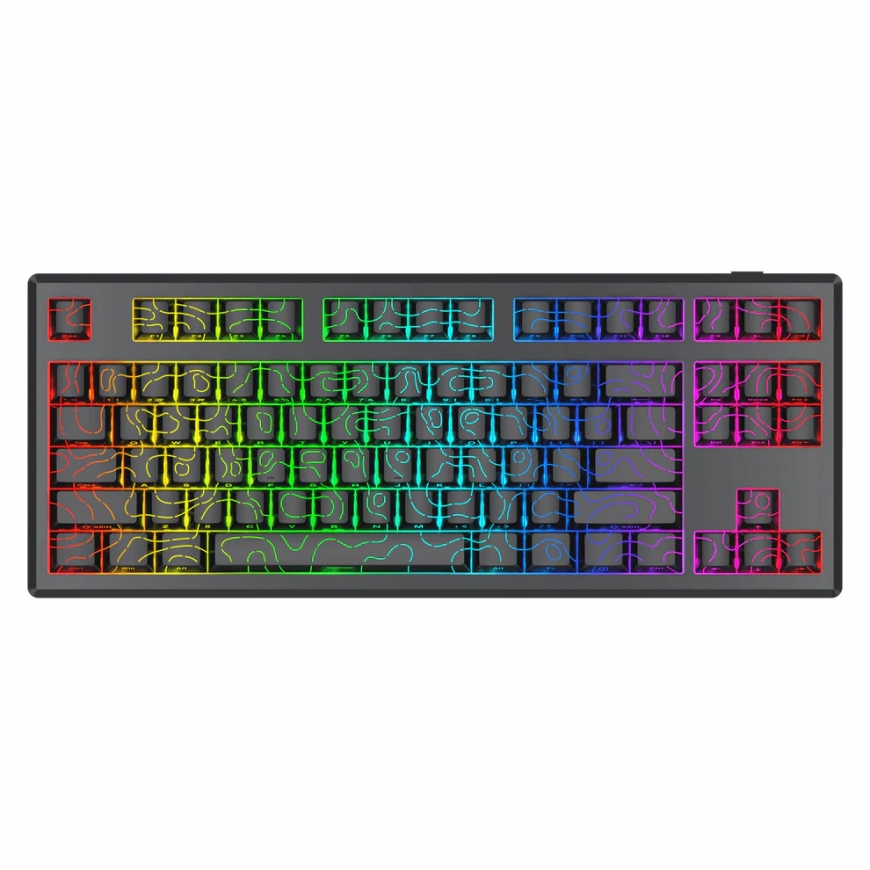 REDRAGON K737B-RGB-PRO URANUS PRO keyboard USB + RF Wireless + Bluetooth Black