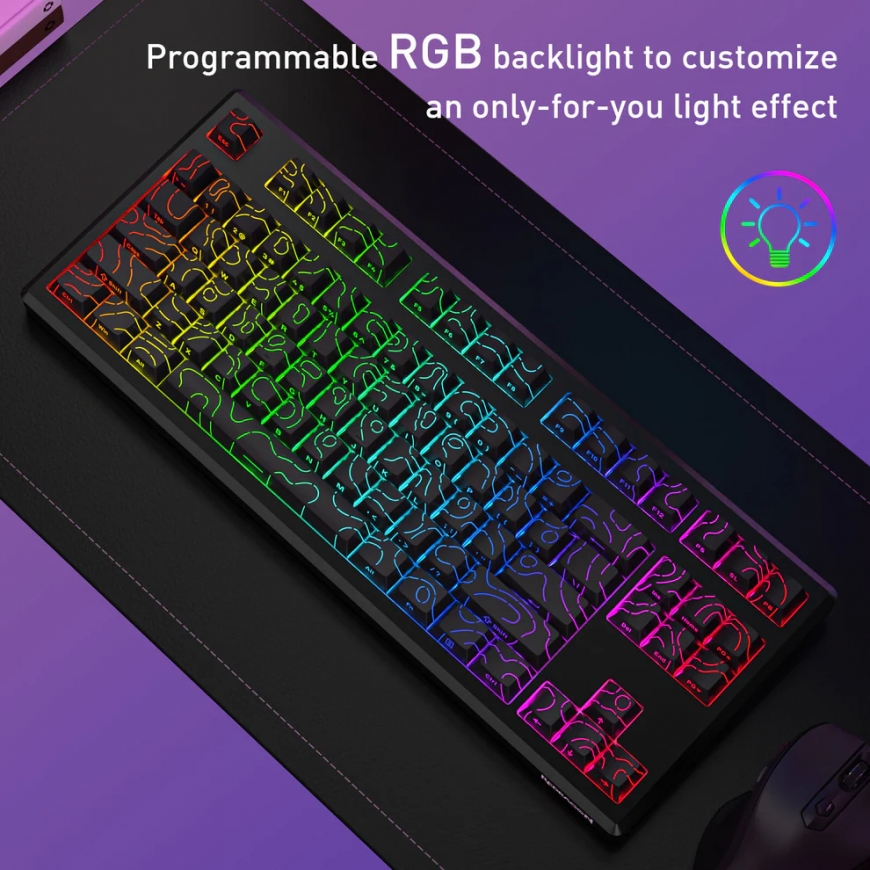 REDRAGON K737B-RGB-PRO URANUS PRO клавиатура USB + RF Wireless + Bluetooth Черный – 5