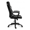Huzaro FORCE 2.5 GREY MESH Žaidimų krėslas Tinklelinė sėdynė Juoda, Pilka