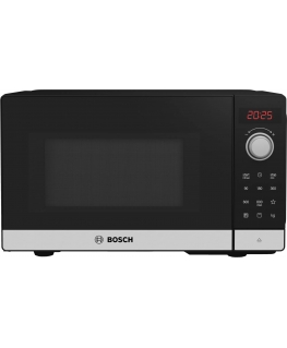 Bosch Serie 2 FEL023MS2 microwave Black, Stainless steel Solo microwave Countertop 20 L 800 W