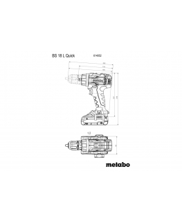 Win METABO.SB 18 L Quick, metaBOX 145 kasti, SC 30 laadija + 2 liitium-ioon akuga 18 V / 2,0 Ah