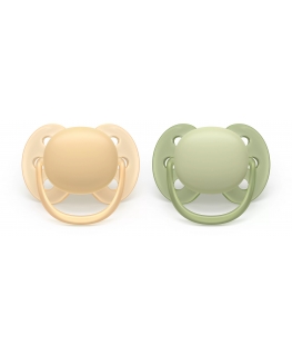 Philips AVENT SCF091/45 kūdikio žindukas Itin minkštas čiulptukas Ortodontinis Silikonas Rusvai gelsvas, Žalia