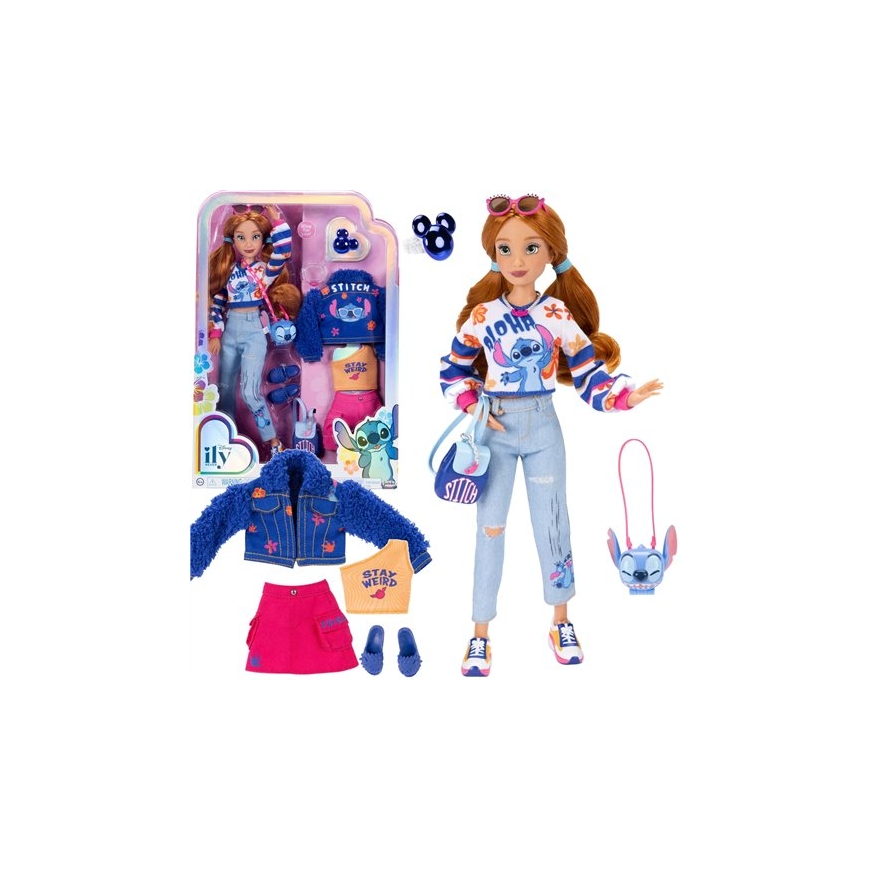 Jakks Pacific 'Disney ILY 4ever' fashion doll with Stitch theme and accessory set, 30 cm