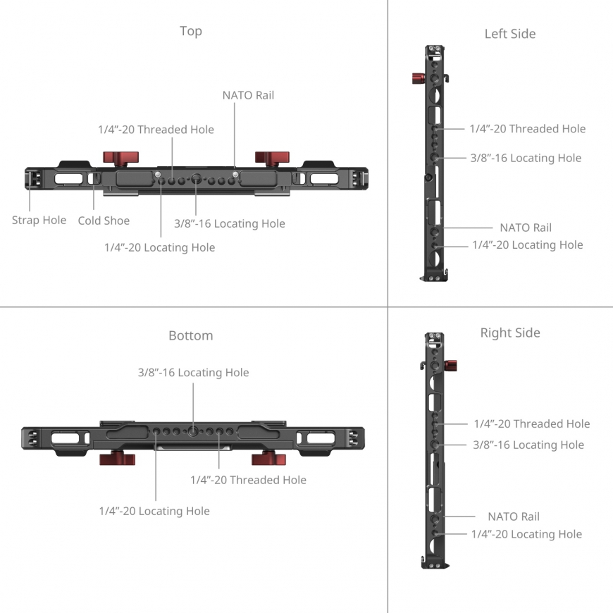 SmallRig MD5059 kaameraraam 1/4-20" Must – 2