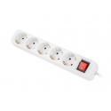 Lanberg PS1-05F-0150-W power extension 1.5 m 5 AC outlet(s) Indoor White Lanberg PS1-05F-0150-W power extension 1.5 m 5 AC outlet(s) Indoor White