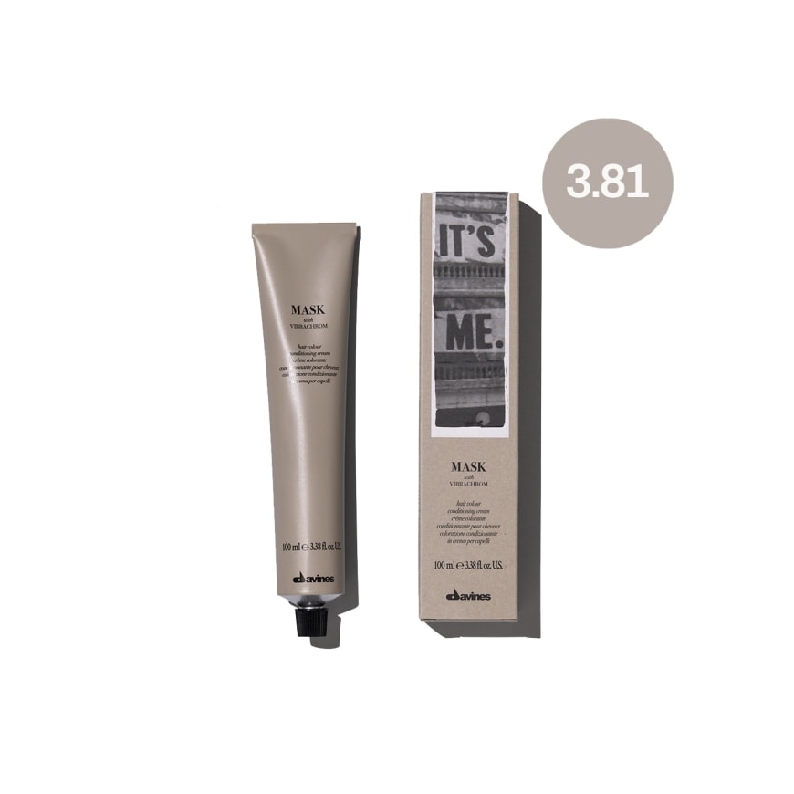 Davines, Vibrachrom-maski, Pysyvä hiusväri, 3.81, 100 ml – 2