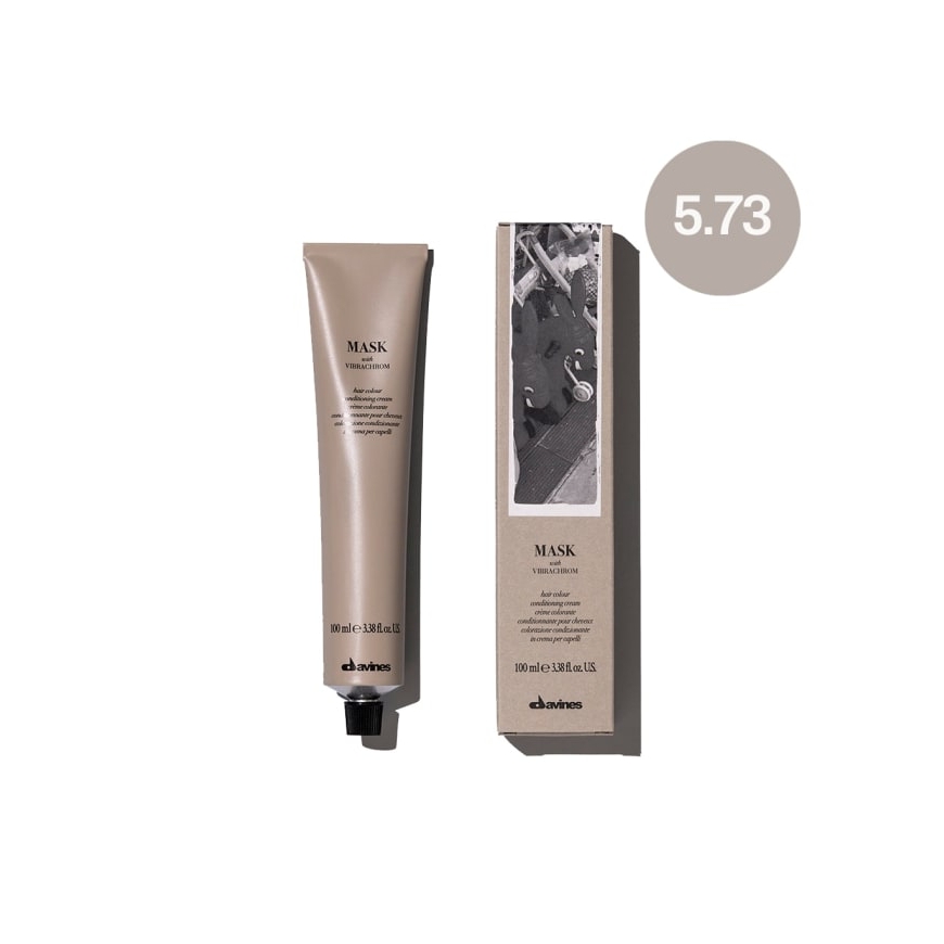 Davines, Mask With Vibrachrom, Permanent Hair Dye, 5.73, 100 ml
