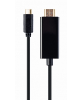 Gembird A-CM-HDMIM-01 video kabeļu aksesuārs 2 m USB Veids-C HDMI Melns