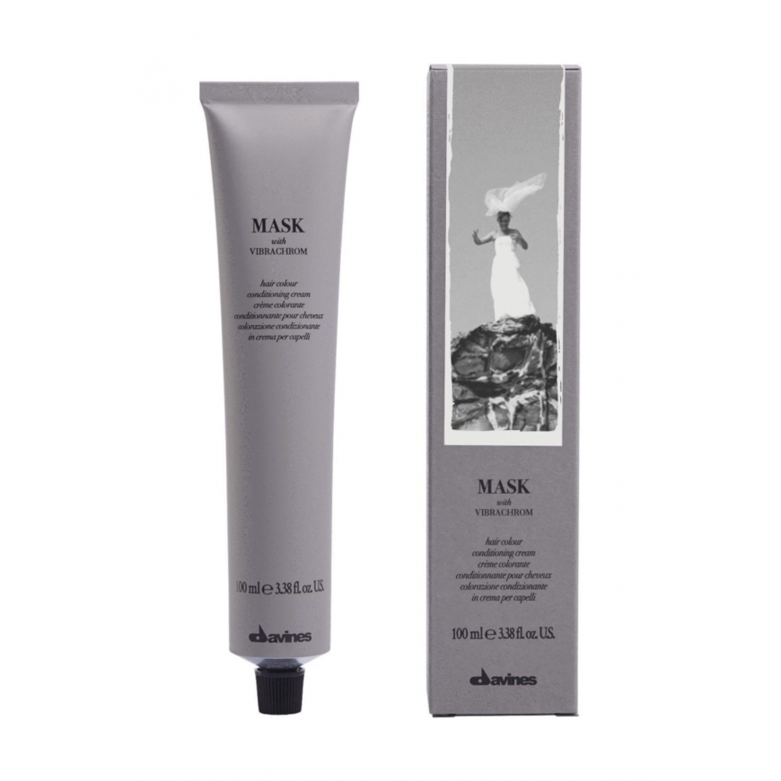 Davines, Mask With Vibrachrom, Permanent Hair Dye, 6.18, 100 ml
